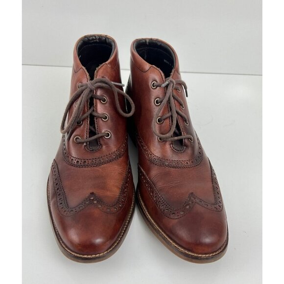 Cole Haan Liam Chukka II Boots Mens US 9M Brown Leather Wingtip Ankle C11053 - Picture 3 of 10